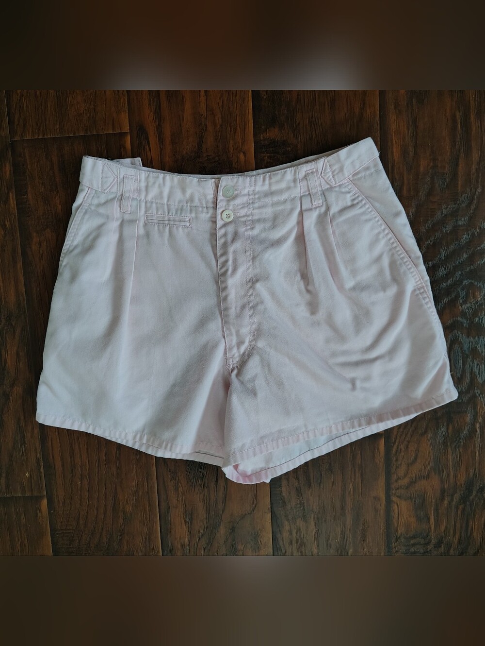 Vintage 80s-90s Stefano pink pleated front shorts Size M